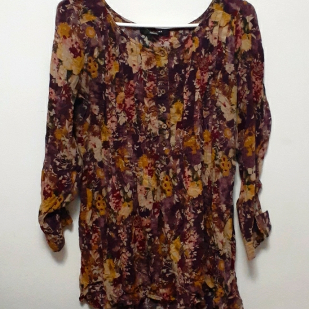 Cottagecore Forever 21 Floral Blouse Size Large